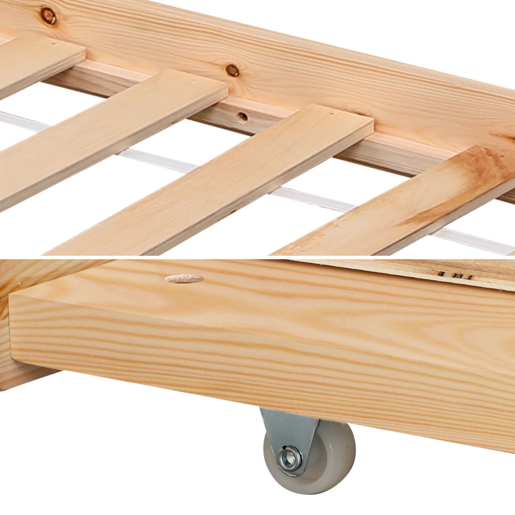 Letto a cassetti in legno