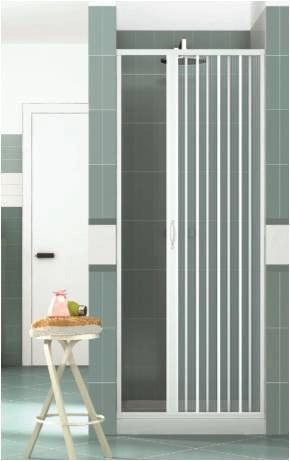 Box doccia mod. Vergine 110xH185cm in pvc a soffietto laterale