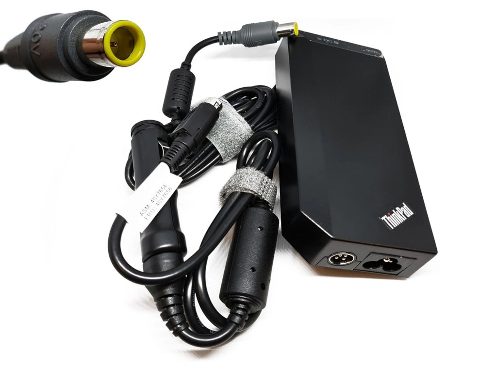 Alimentatore Caricabatteria Originale Lenovo 90W 20V 4,55A ThinkPad con adattatore Auto 12V Spinotto tondo