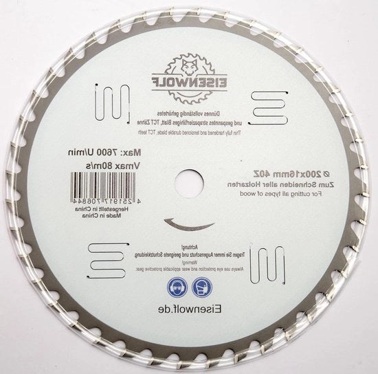 Lama circolare premium 16 mm - lama circolare per legno - 40 denti TCT - riduzione del rumore