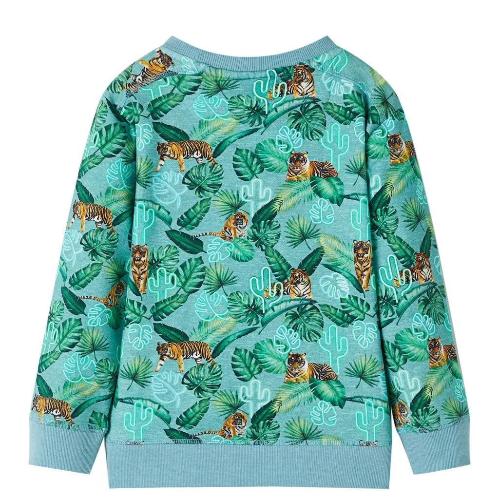 Felpa da Bambino Verde Chiaro M¨¦lange 128