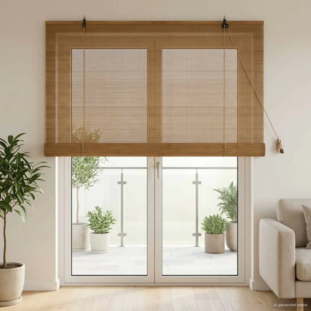 Tenda a rullo Marrone 140 x 220 cm Bambù 42039801