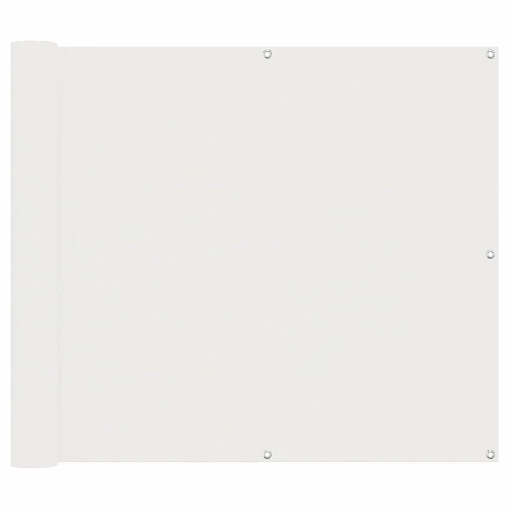 Schermo da balcone Bianco 100 x 400 cm Tessuto Oxford 42030603