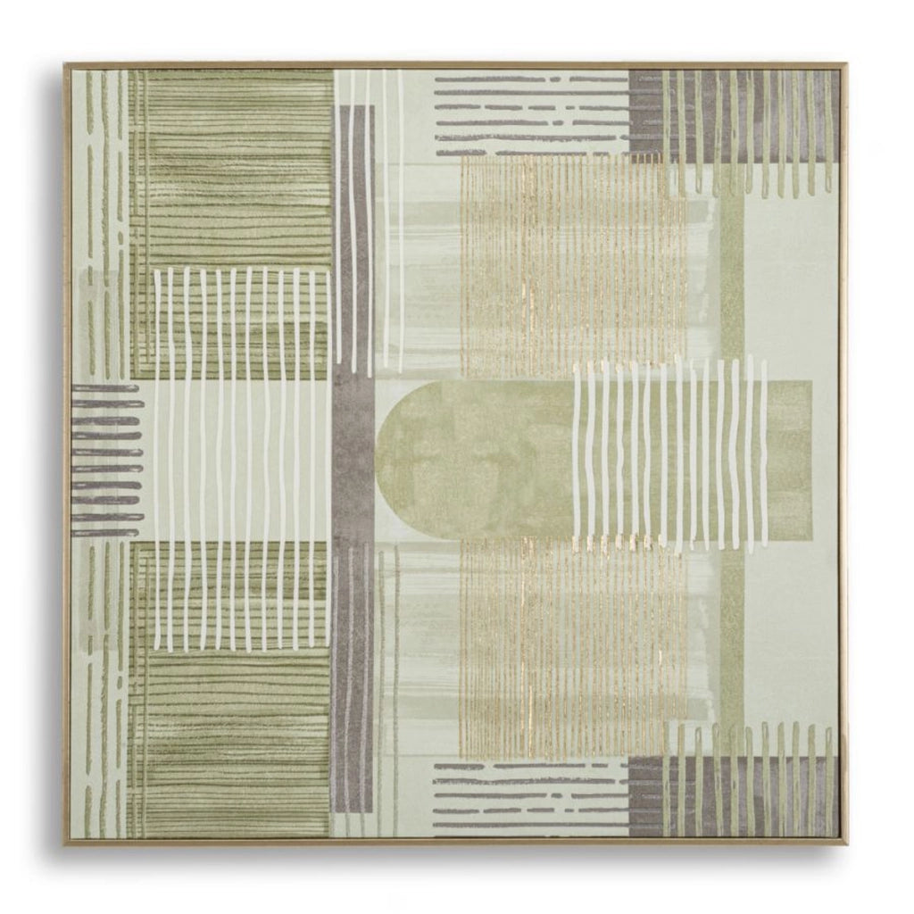 Stampa su Tela con Cornice VKH786, Multicolore, Legno, 60x3x60 cm