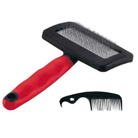 SPAZZOLA CARDATRICE PER CANI E GATTI Tg. L - cm 16,5x11,4x3,3h