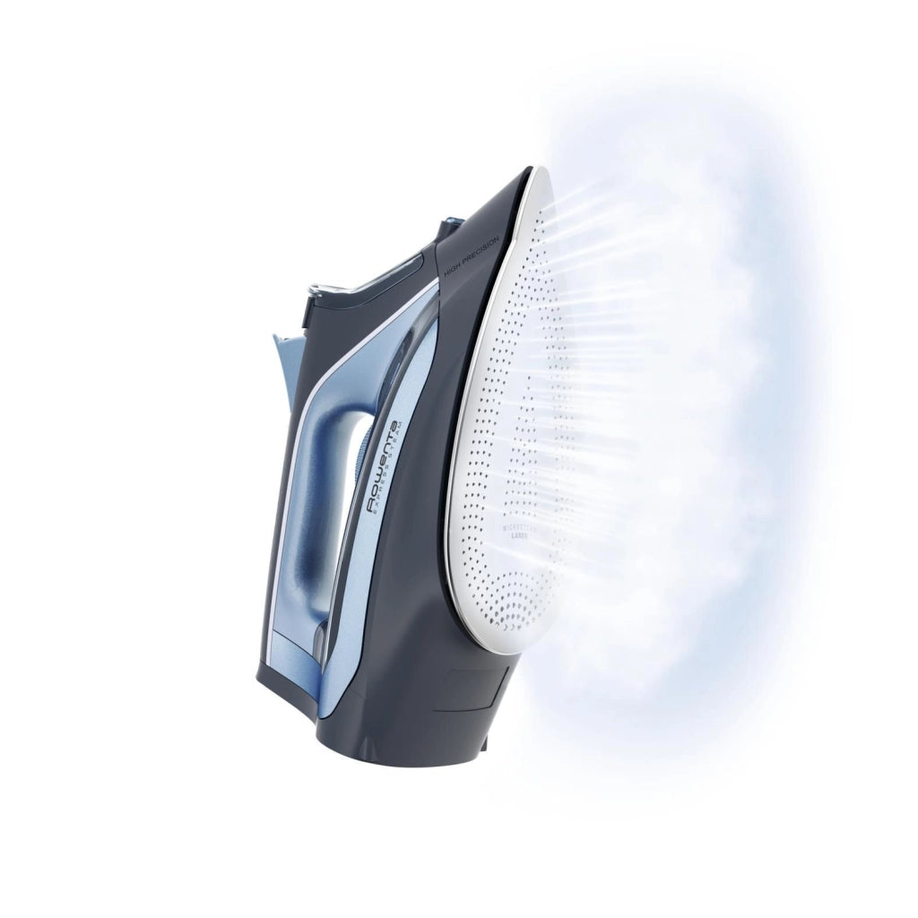 Rowenta DW4308D1 Express Steam Ferro da Stiro a Vapore 2500W Piastra Microsteam 300 Laser 40 g-min Colpo Vapore 150 g-min colore Blu