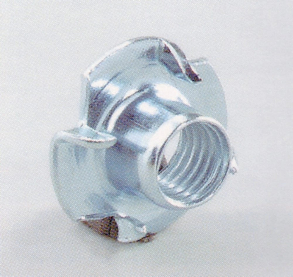 1pz fondello 4 punte acciaio zincato mm 22x12 h filettatura 10ma cod:ferx.5273.s
