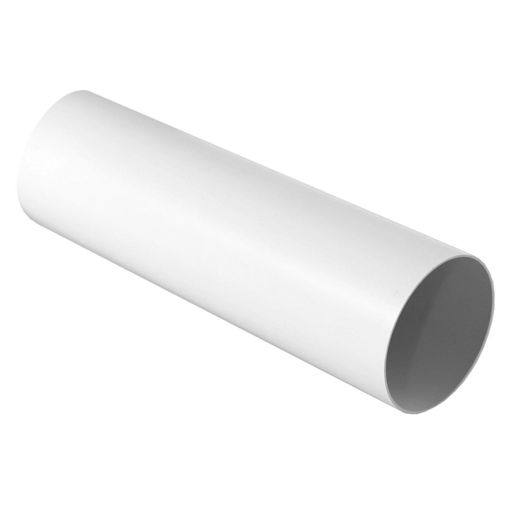 TUBO TONDO PER SISTEMA DI AERAZIONE CANALIZZATA BIANCO- Diam. 100 mm - Lungh. 1500 mm- FIRST- pezzi 1