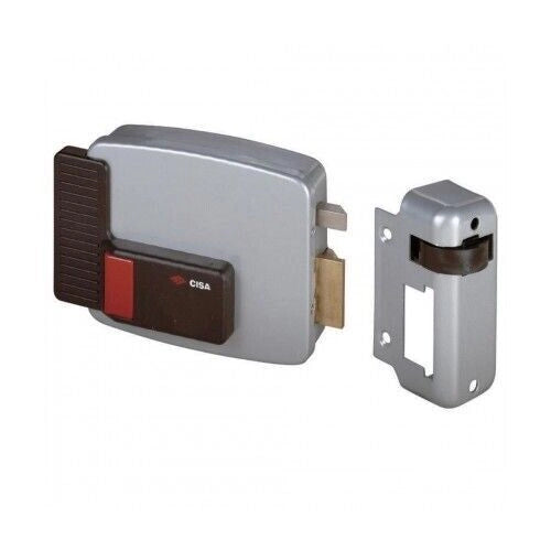 SERRATURA CISA ELETTRICA PER CANCELLI CON PULSANTE 11731 ENT. 50 MM DESTRA DX