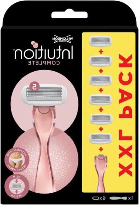 Pacco Completo XXL - Rasatrice per donne - Pacco XXL con 1 raschiatrice + 6 adesivi - Contiene Gel di Protezione della Pelle - Raschiatrice per donne con lame