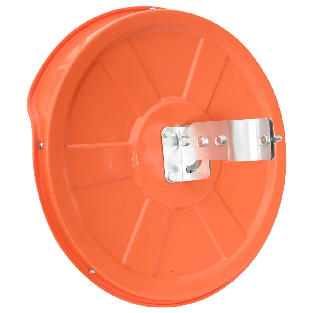 Specchio stradale convesso per esterni arancione Ø30 cm in policarbonato 153081