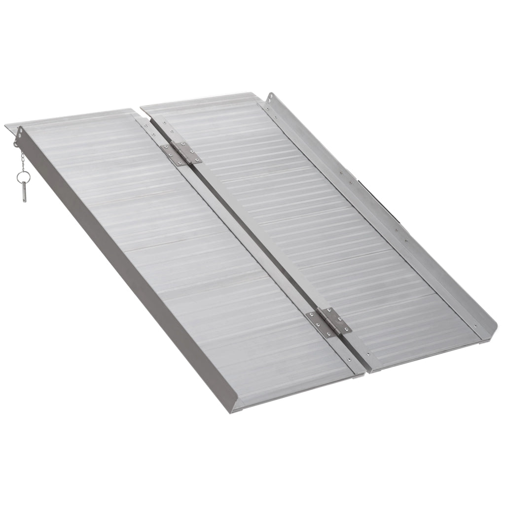 Rampa pieghevole per sedia a rotelle ¨C Xylo ¨C Alluminio antiscivolo 91x74cm 270kg