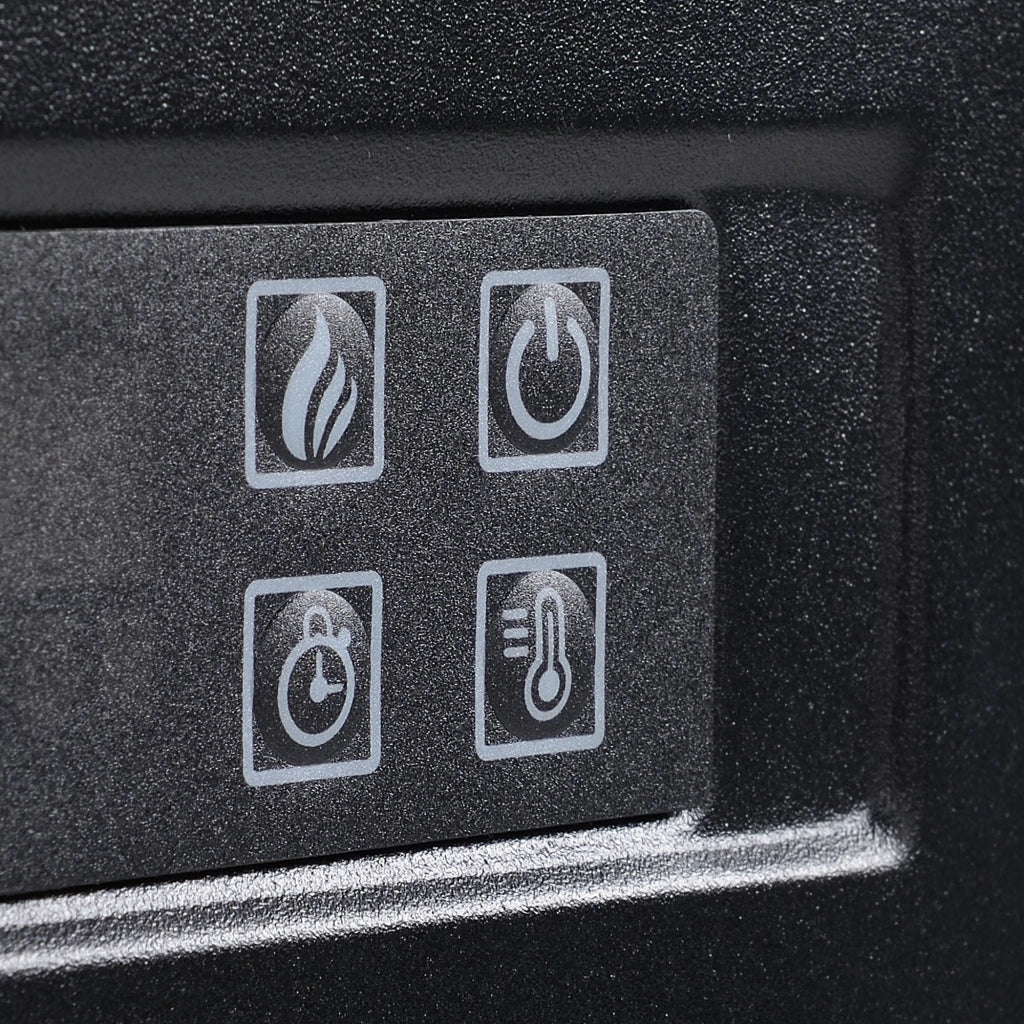 Easycomfort Camino Elettrico a Parete con LED Effetto Fiamma e Timer, Copertura 37m², 2000W - Bianco