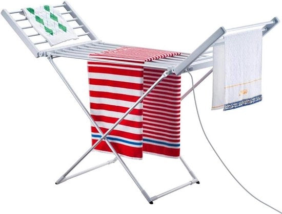 Droga a Stagno 220 W Inclinabile con 20 Stanghe di Alluminio - Dimensioni: 148 x 53 x 90 cm