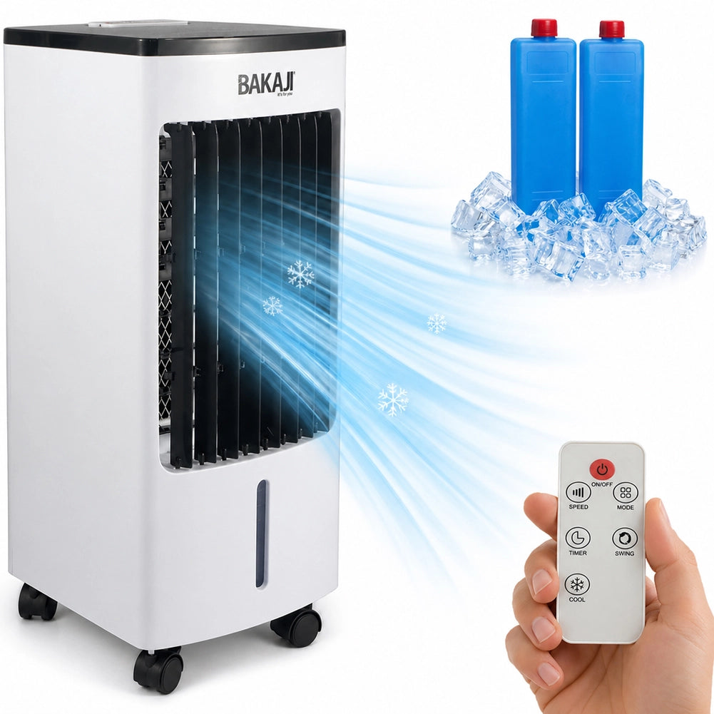 Raffrescatore a Aria 2 Blocchi Refrigeranti Umidificatore Telecomando Air Cooler