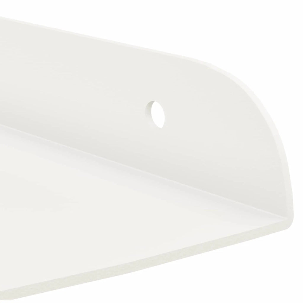 4 pz Mensola | Ripiano | Scaffale sospesa con lo scaffale Bianco 24 x 24 x 2 cm