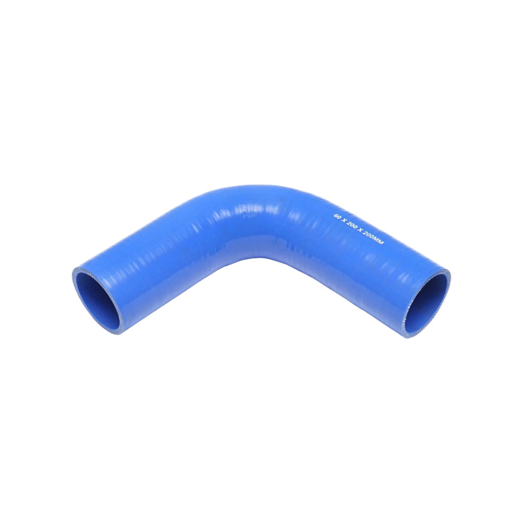 Tubo curvato in silicone a 90 gradi con inserto in tessuto interno 60x200x200 mm Breckner Germany