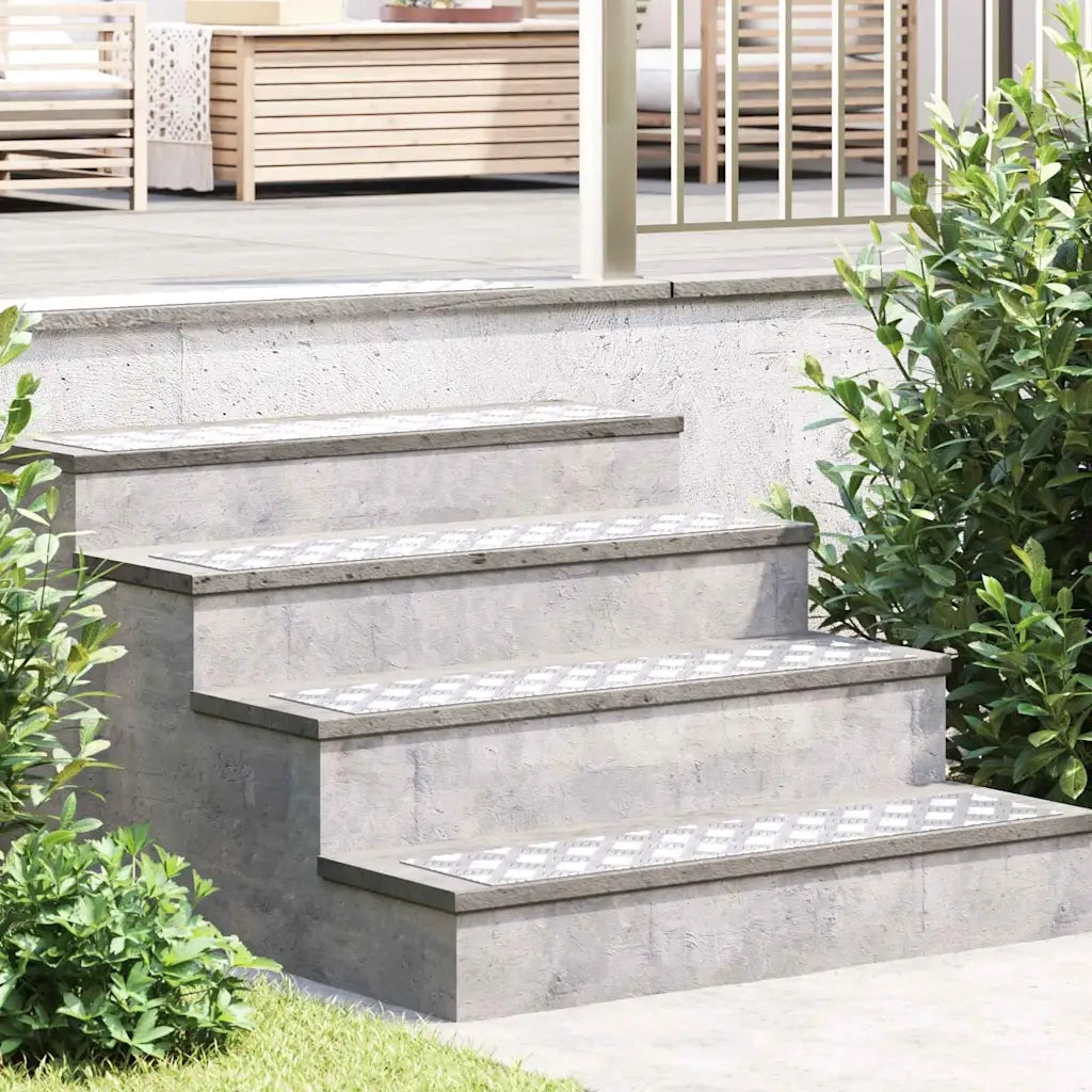 Gradini per Scale 4 pcs Argento 90 x 20 cm Alluminio 4104266
