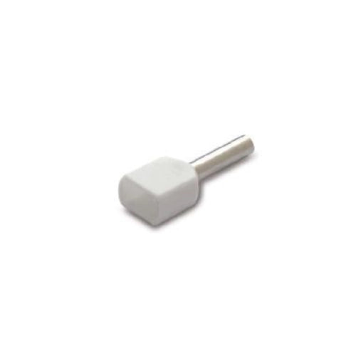 TERMINALE A BUSSOLA DIN BIANCO 2X0,5 L8 - CONF. 200PZ