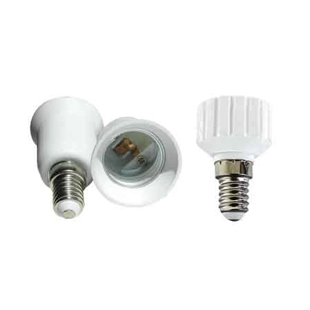 ADATTATORE PORTALAMPADA Da E27 a E14 - LAMPO