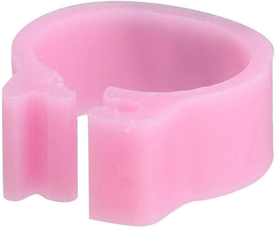 Confezione di 100 anelli per polla in plastica numerati - anelli per polla per uccelli - riutilizzabili e sostenibili - design di chiusura facile - diverse colorazioni