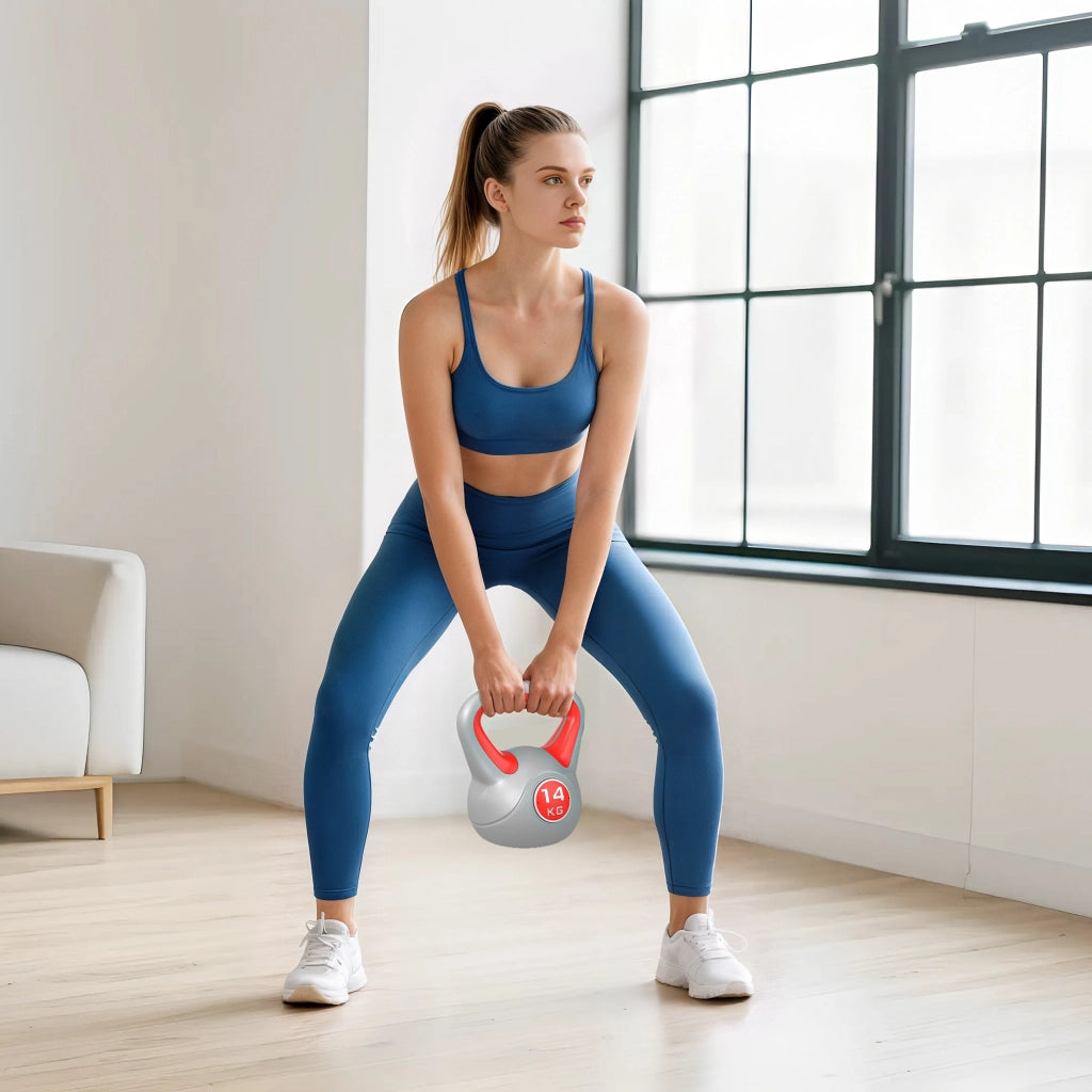 Kettlebell ¨C Minimal ¨C 14 kg, 26x18x32 cm, rosso