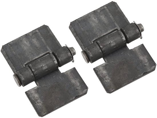 Scharniere per porte 106x75mm - Piastra scharniere smontabile - Scharniere in acciaio - Durissimi e resistenti - Adatti per porte - Verniciabili - Scharniere