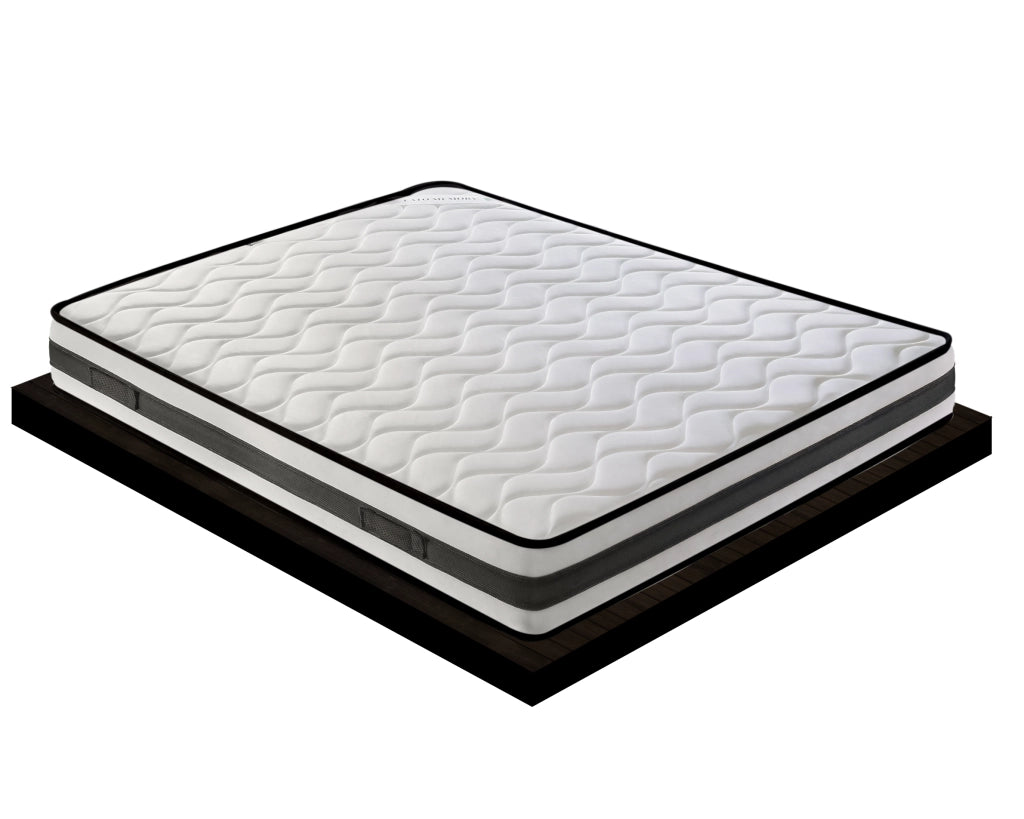 Materasso Piazza e Mezza 140x190 in waterfoam - Alto 20 cm - ortopedico - lato estate/inverno - 13 Zone di Comfort - Alta traspirabilità 