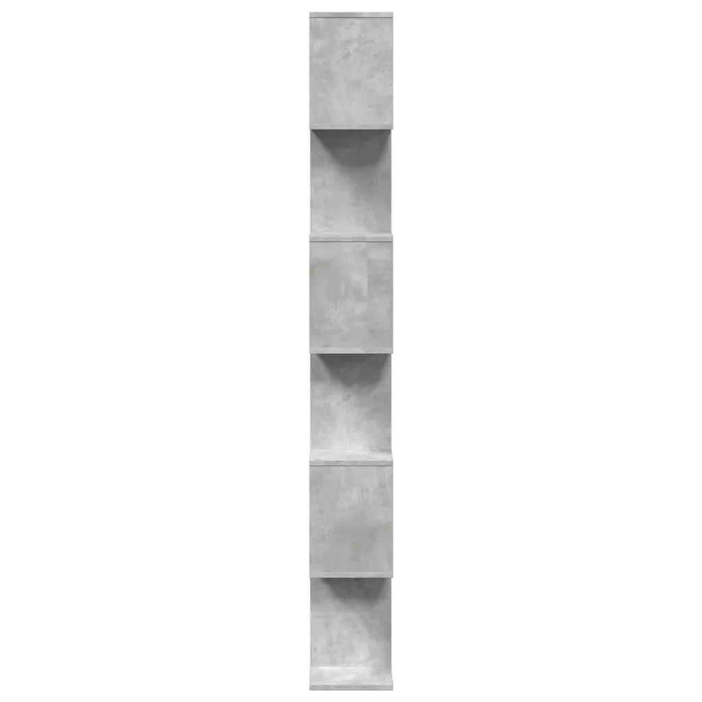 Libreria Divisorio 6Piani Grigio Cemento 70x24x193cm Truciolato 858087