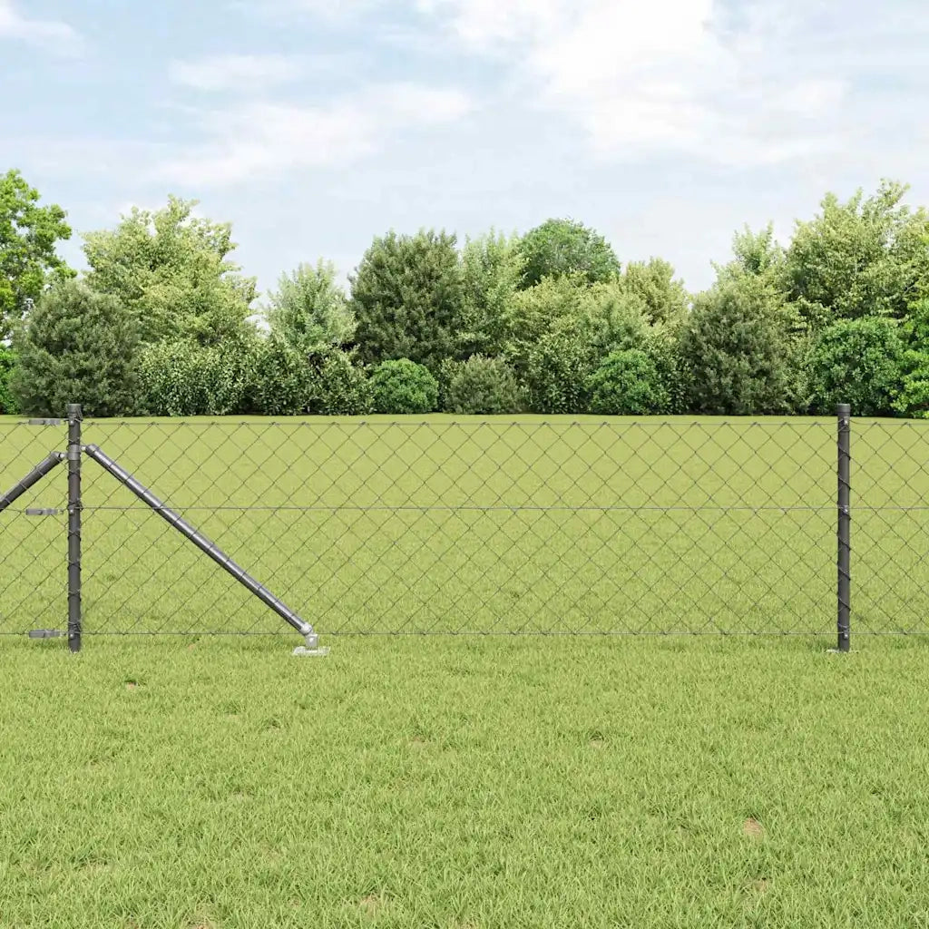 Palo della recinzione Grigio 25 x 0,4 m (rete 60 x 60 mm)