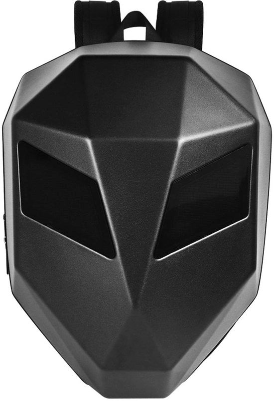 Borsa per Motocicletta con Schermo Digitale Programmabile - Protezione 3D - Borsa Impermeabile per Casco da Motociclista - Nero - 38 x 18 x 46 cm - Design Colorato