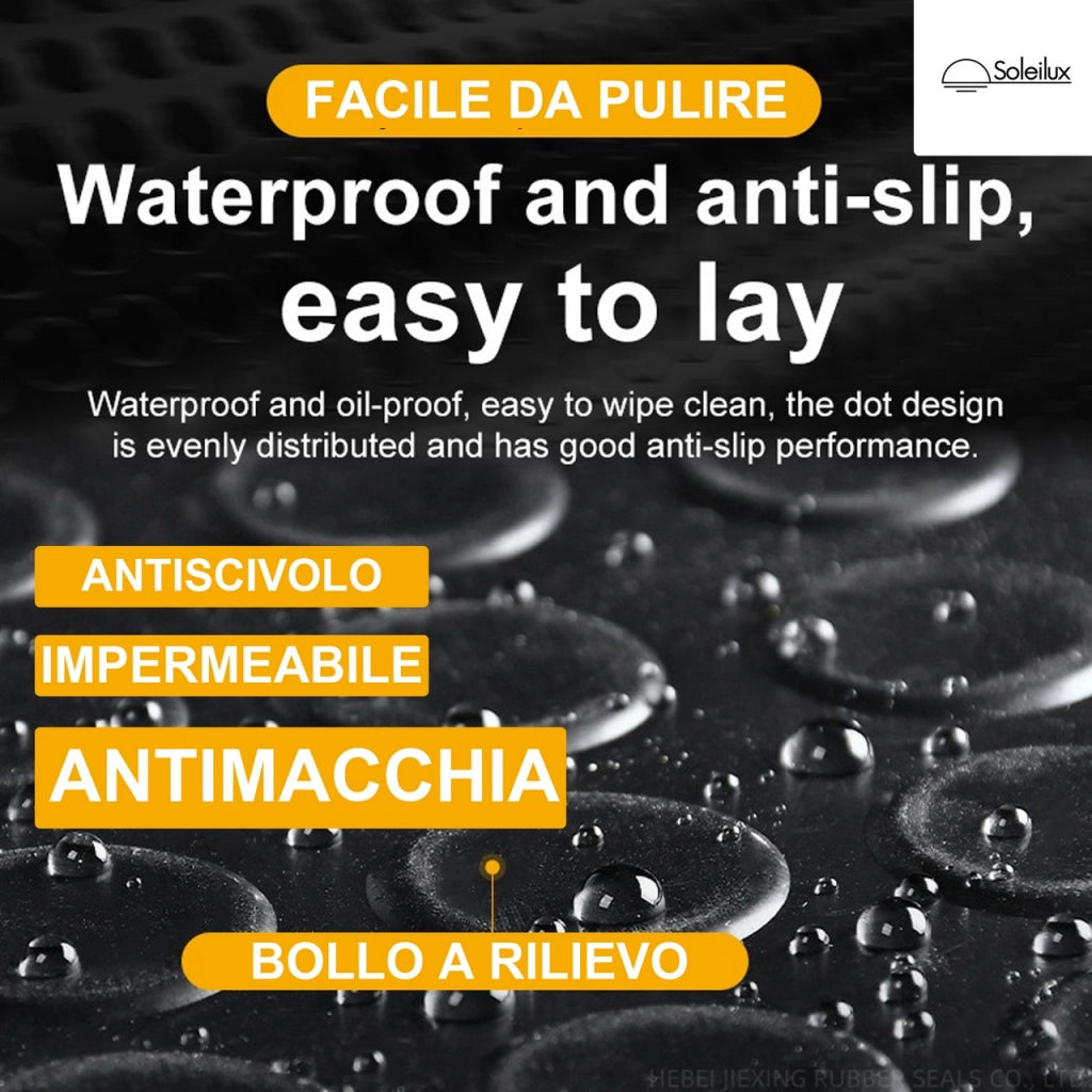 1mt x 20mt Pavimento antiscivolo bolflex bullonato copripavimento bollato in pvc 1,2mm - ANTRACITE
