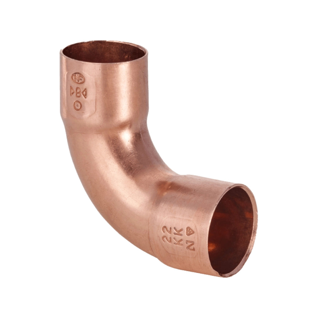 RACCORDO CURVO RAME 90° A SALDARE FEMMINA FEMMINA SERIE 5000 - Ã16  - CEX