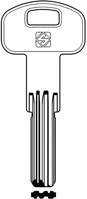 Silca CHIAVE PUNZONATA OTTONE PT7R (G. VAG 1) POTENT 5.00 pz