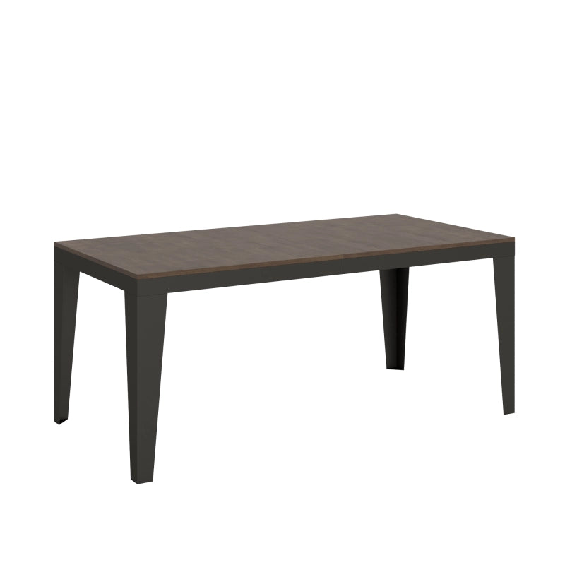 Tavolo allungabile 90x180/284 cm Flame Evolution telaio Antracite - Noce
