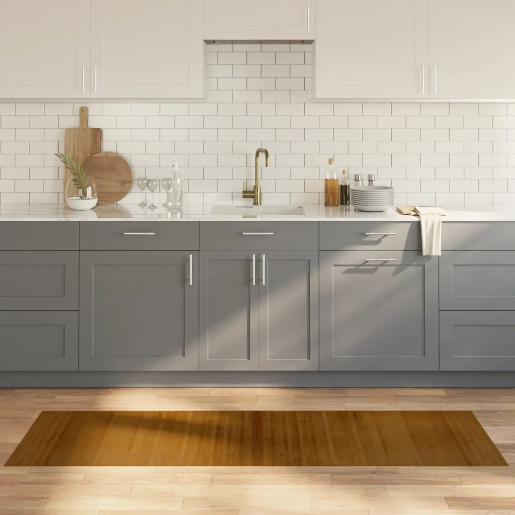 Tappeto del soggiorno | Tappeto Rettangolare Marrone 60x200 cm in Bamb¨´
