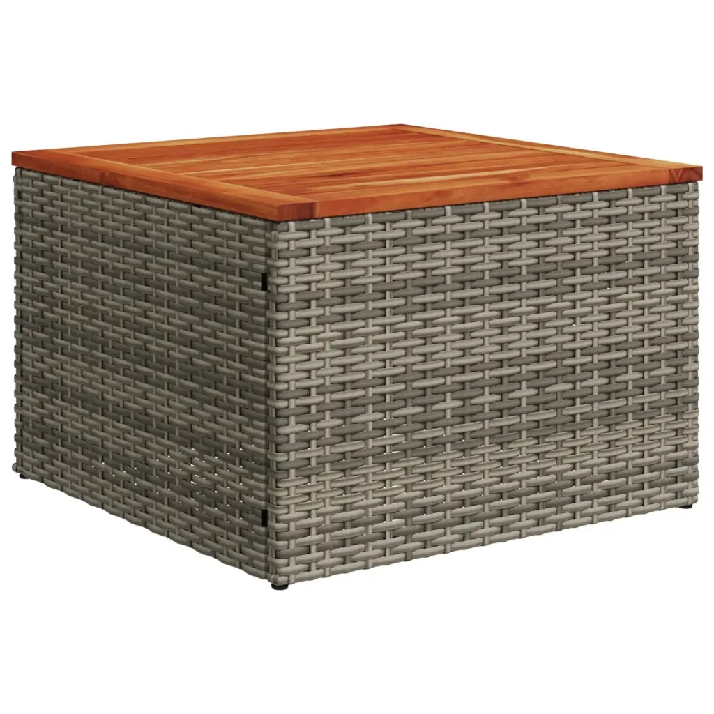 Set Divani da Giardino 11 pz con Cuscini in Polyrattan Grigio 3256641