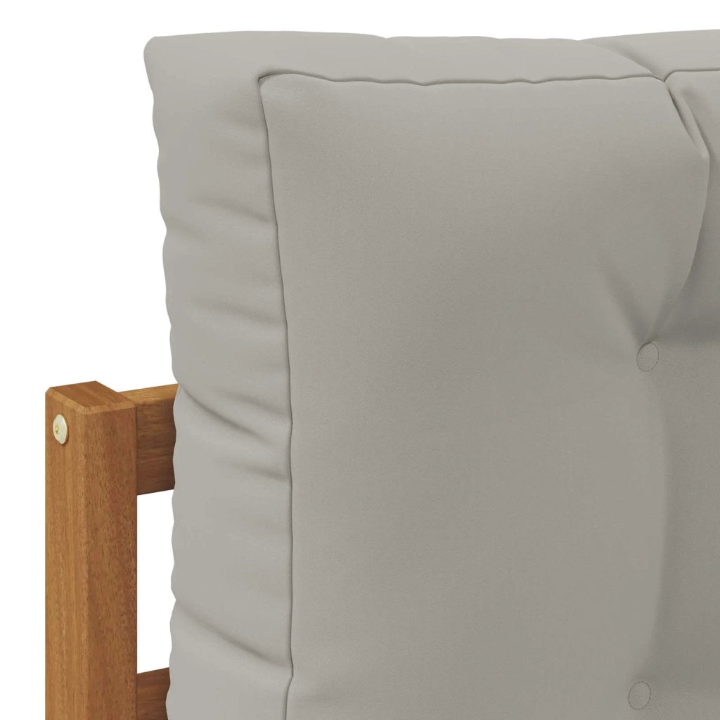 Set di divani da esterno-Sofa da giardino Grigio Naturale e Chiaro