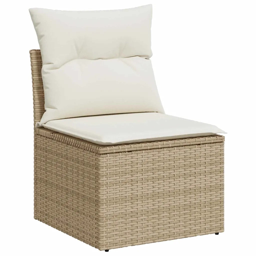Set Divano da Giardino 11 pcs Beige Poly Rattan 3363796