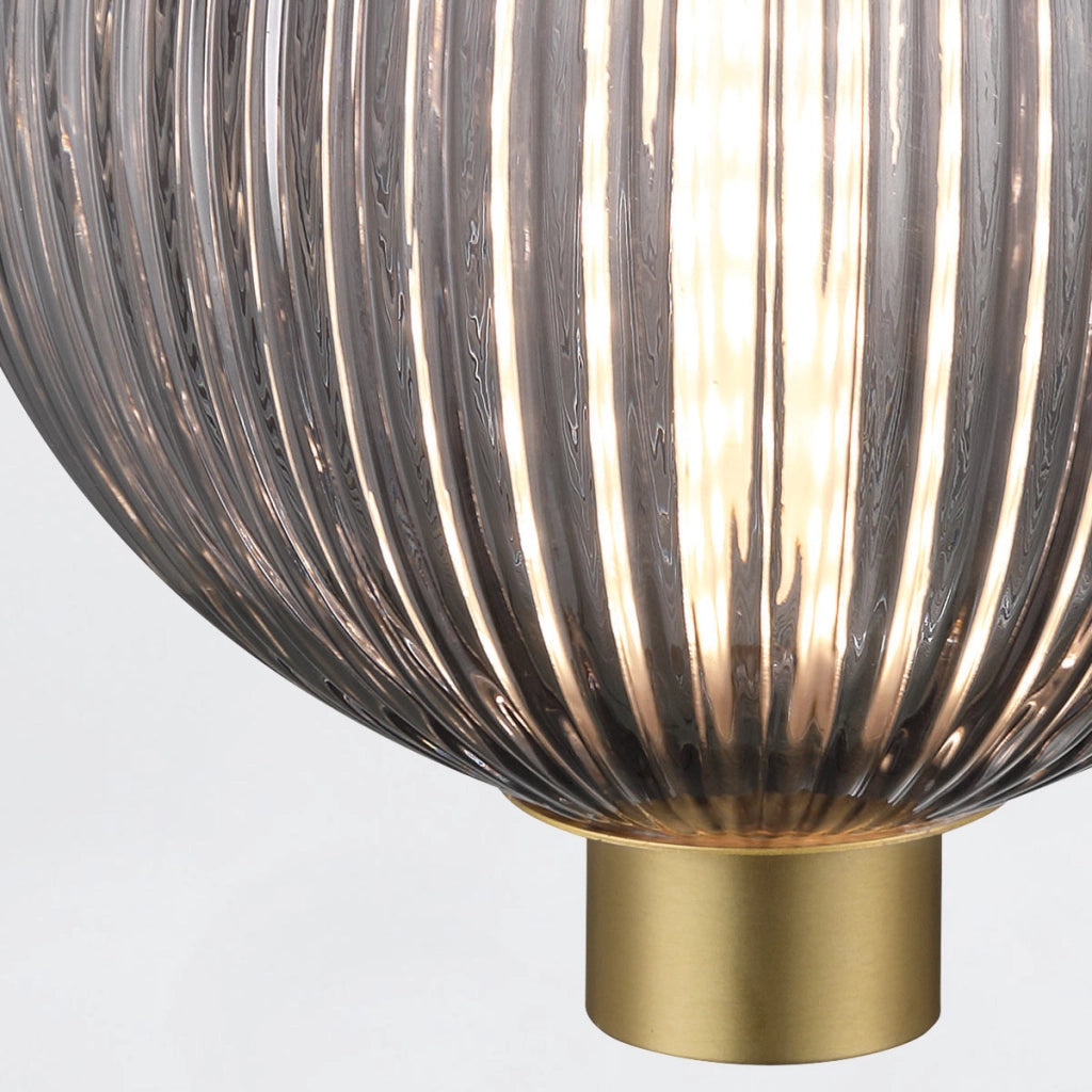 Lampada a sospensione Palmas oro fumé Ø15 LED 12W Quintiesse