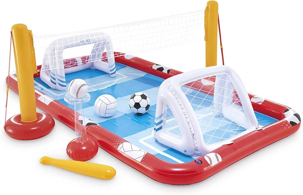 Intex 57147NP Play Center Multi Sport Piscina Gonfiabile per Bambini 325x267x102 cm 470 L 3+ anni