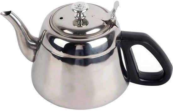 Teiera da 1,5L in acciaio inossidabile - Adatta a tutti gli stili di decorazione - Capacità grande - Filtro - Adatta a tutti i tipi di tè