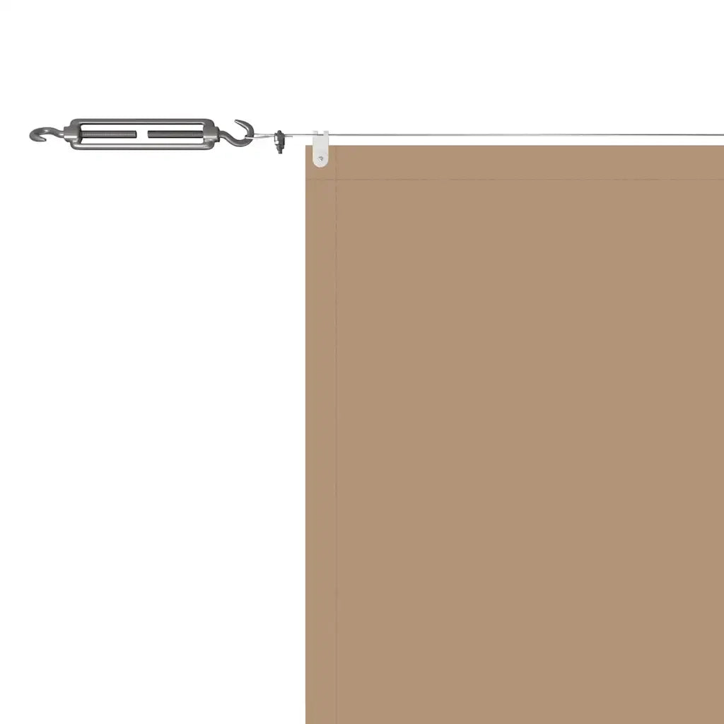 Paravento Verticale Tortora 60x1200 cm in Tessuto Oxford 148401