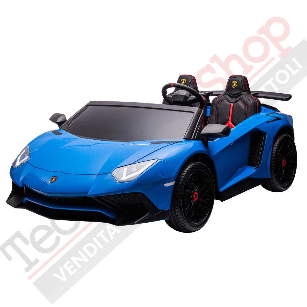 Tecnobike Shop - Auto Elettrica per Bambini Lamborghini SVJ 24V - 2 Posti Big-Blu