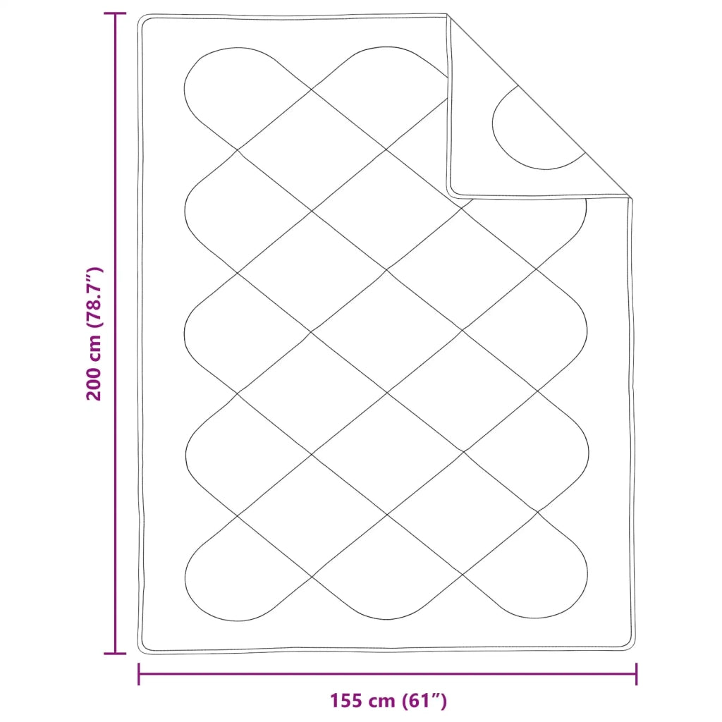 Duvet Estivo con cuscino 2 pcs Bianco Microfibra 3376431