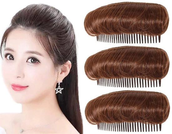 Accessori per capelli incastrabiti - Volume per capelli - Invisibili - Leggeri e duraturi - Colore legno chiaro - Accessori per capelli per donne - Ideali per tutti i tipi di capelli