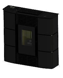 Cola Sprint stufa Libera installazione Pellet Nero