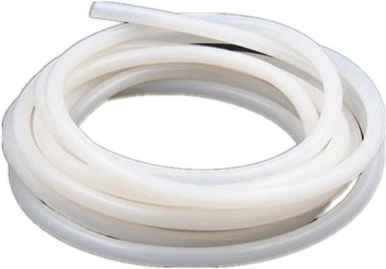 Tubo di Silicio - 6mm ID 8mm OD - 3ft - Bianco - Gomma - Grade Alimentare - Slang di Aria - Pomp di Trasferimento - 1m