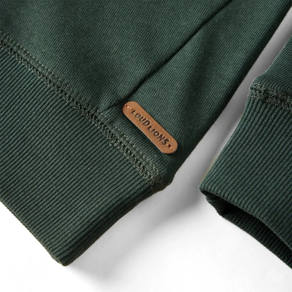 Felpa per Bambini Verde Scuro 104