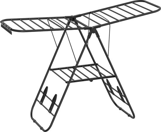 Asciugacapelli Portatile - Asciugacapelli - Assecco per Abbigliamento - Nero Inchiostro - 51 cm x 147 cm x 128 cm